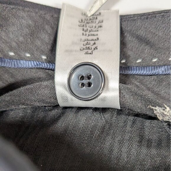 French Connection Pants Black Dress Business Formal Slim Mens Size 30x30 - Picture 11 of 11